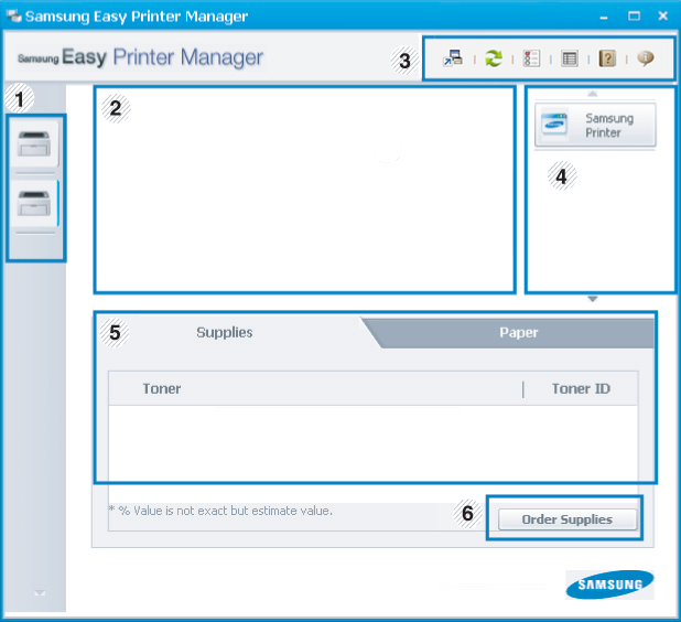 Using Samsung Easy Printer Manager